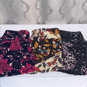Lularoe Leggings Floral Size OS Bundle of‎ 3